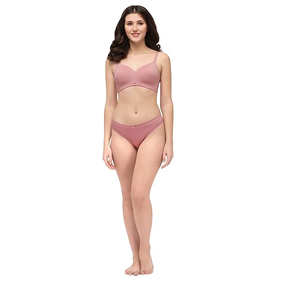 SOIE Women’s Full Coverage Seamless Bra – Padded, Non-Wired, Ultra Soft